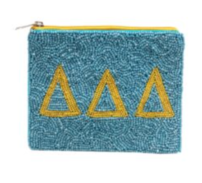 Beaded Sorority Coin Purse