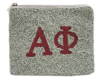 Beaded Sorority Coin Purse