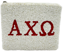 Load image into Gallery viewer, Beaded Sorority Coin Purse
