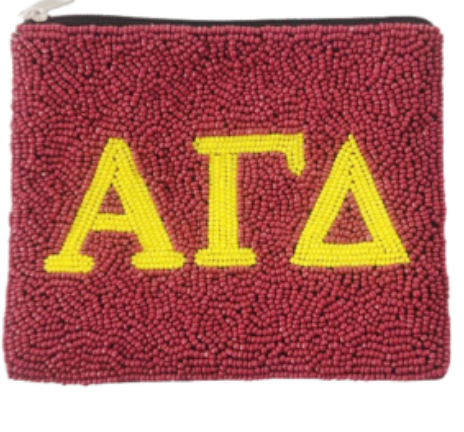 Beaded Sorority Coin Purse