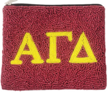 Load image into Gallery viewer, Beaded Sorority Coin Purse
