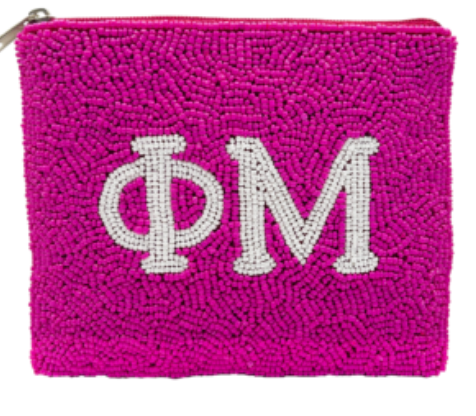 Beaded Sorority Coin Purse