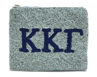 Beaded Sorority Coin Purse