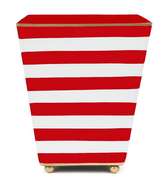 Horizontal Stripe Square Cachepot