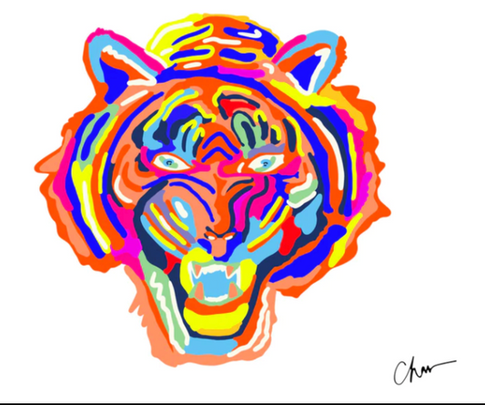 8" x 10" Tiger Print