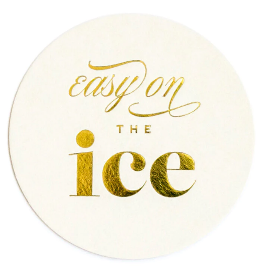 Kitty Meow Easy on the Ice Coasters