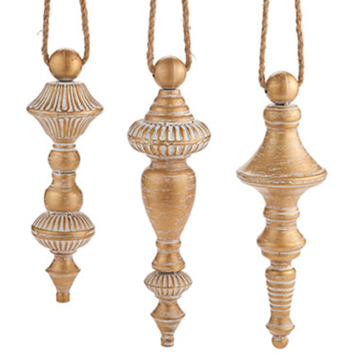 Gold Finial Ornament