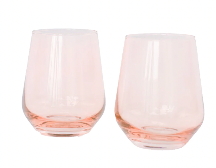 Estelle Blush Stemless Glass