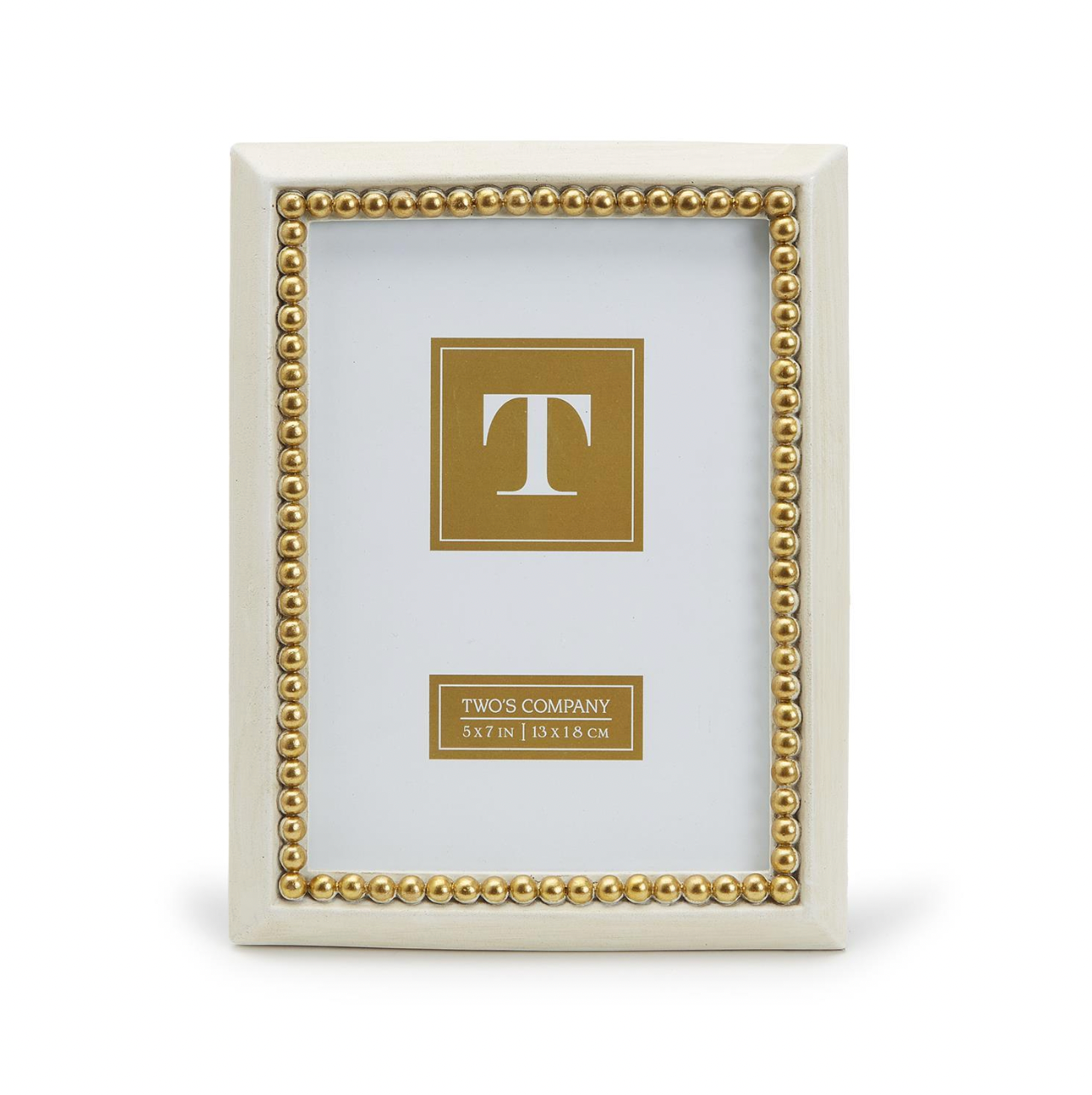 Gold Beaded 5x7 Photo Frame