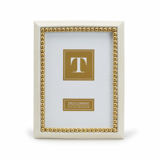 Gold Beaded 5x7 Photo Frame