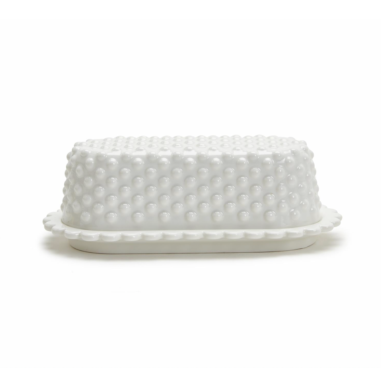 Hob Nail Butter Dish