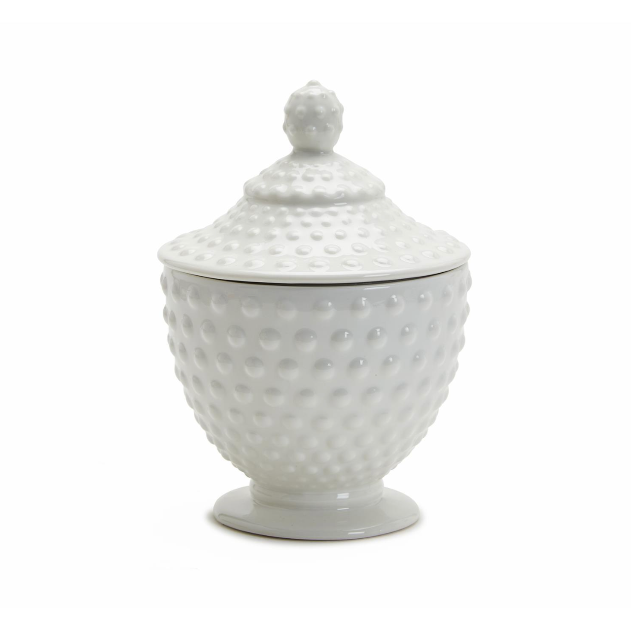 Hob Nail Lidded Jar