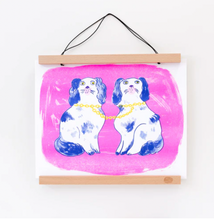 Load image into Gallery viewer, Dogs Risograph Print
