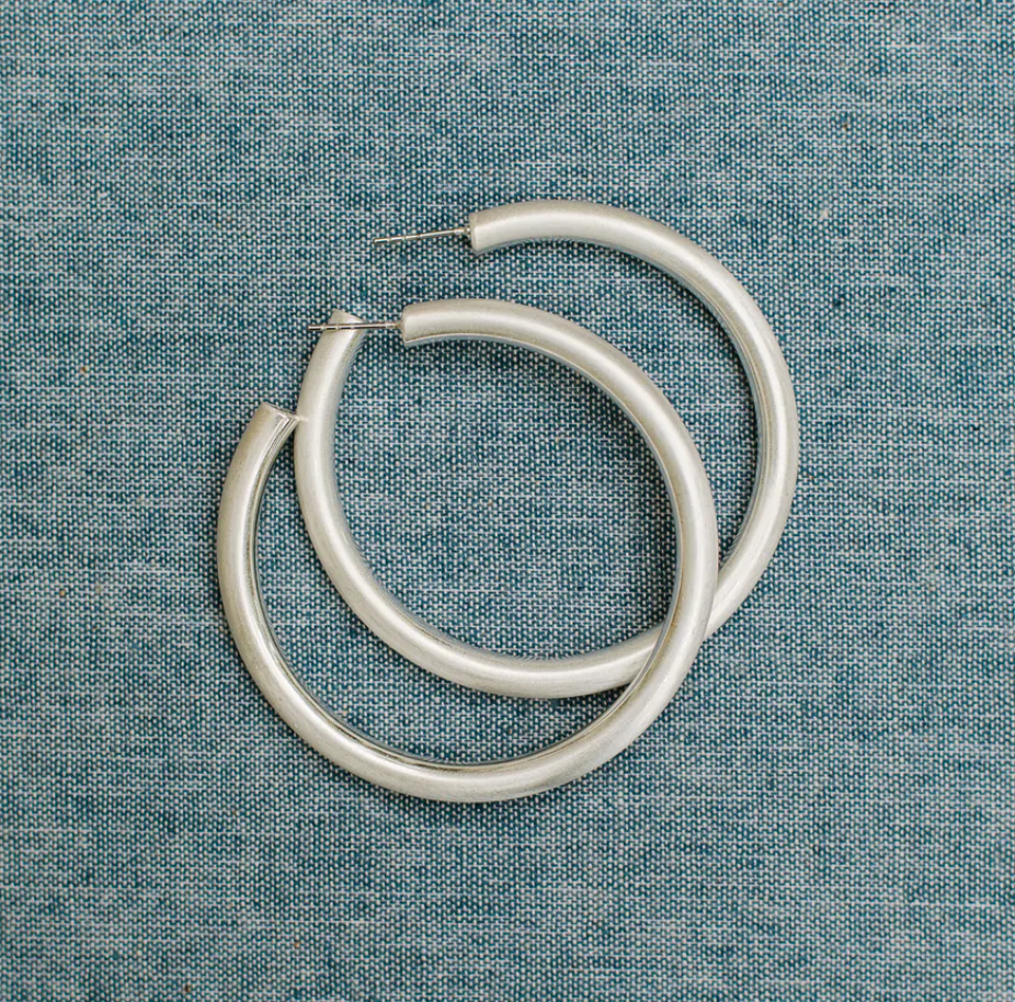 Estonia Silver Hoops