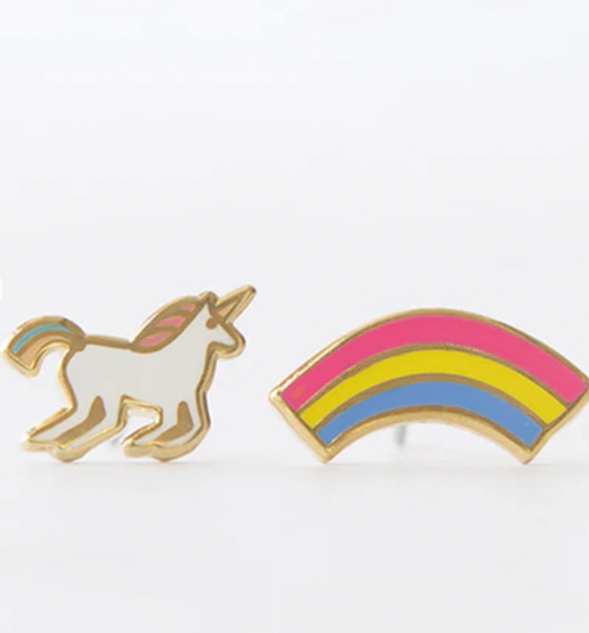Rainbow & Unicorn Studs