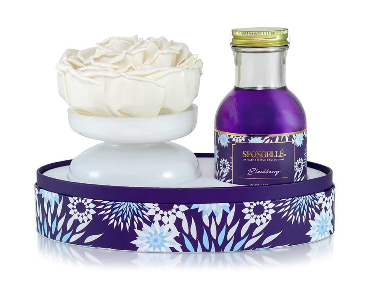 Spongelle Private Reserve Blackberry Diffuser Gift Set