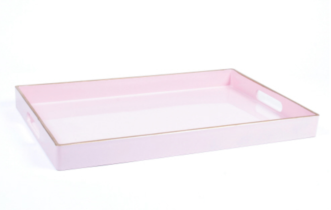 Pink Rectangular Tray