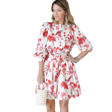 Red and White Carrie Dress