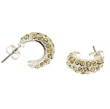 Load image into Gallery viewer, Rhinestone Huggie Earrings
