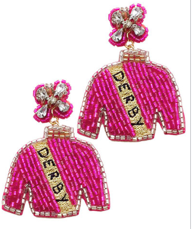 Derby Jockey Jacket Earrings