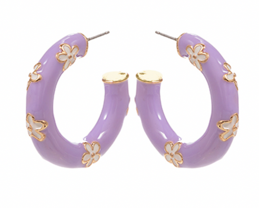 Hoops Flower Enamel