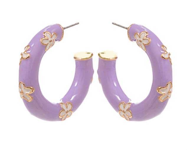 Hoops Flower Enamel