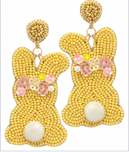 Load image into Gallery viewer, Bunny &amp; Flower Earrings
