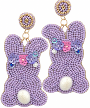 Load image into Gallery viewer, Bunny &amp; Flower Earrings
