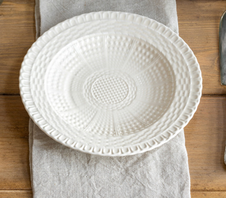 Creamware Basketweave Salad Plate