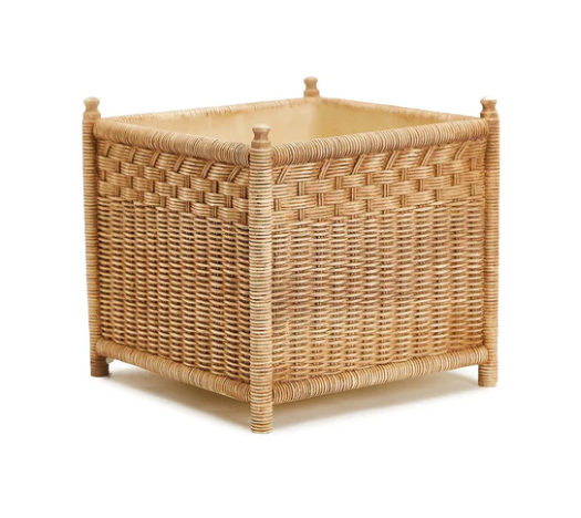 Basket Weave Pattern Square Cachepot