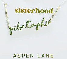 Load image into Gallery viewer, Sorority Italic Font Necklace
