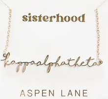 Load image into Gallery viewer, Sorority Italic Font Necklace
