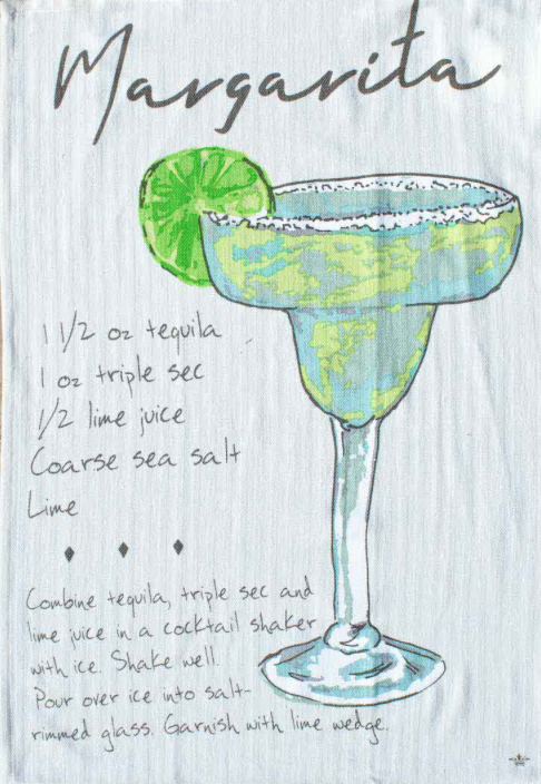 Cocktail Recipe Bar Towel