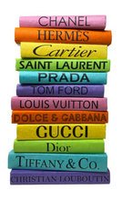 Load image into Gallery viewer, Decorative Books: Black Lettering on Colorful Spine
