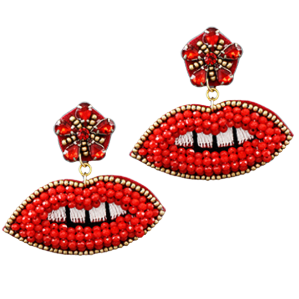 Lip Bead Earrings
