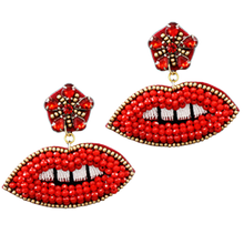 Load image into Gallery viewer, Lip Bead Earrings
