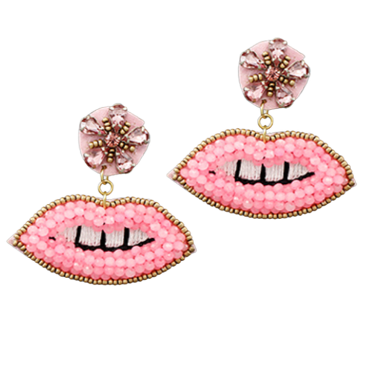 Lip Bead Earrings