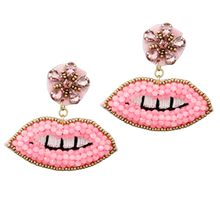 Load image into Gallery viewer, Lip Bead Earrings
