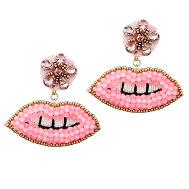 Lip Bead Earrings