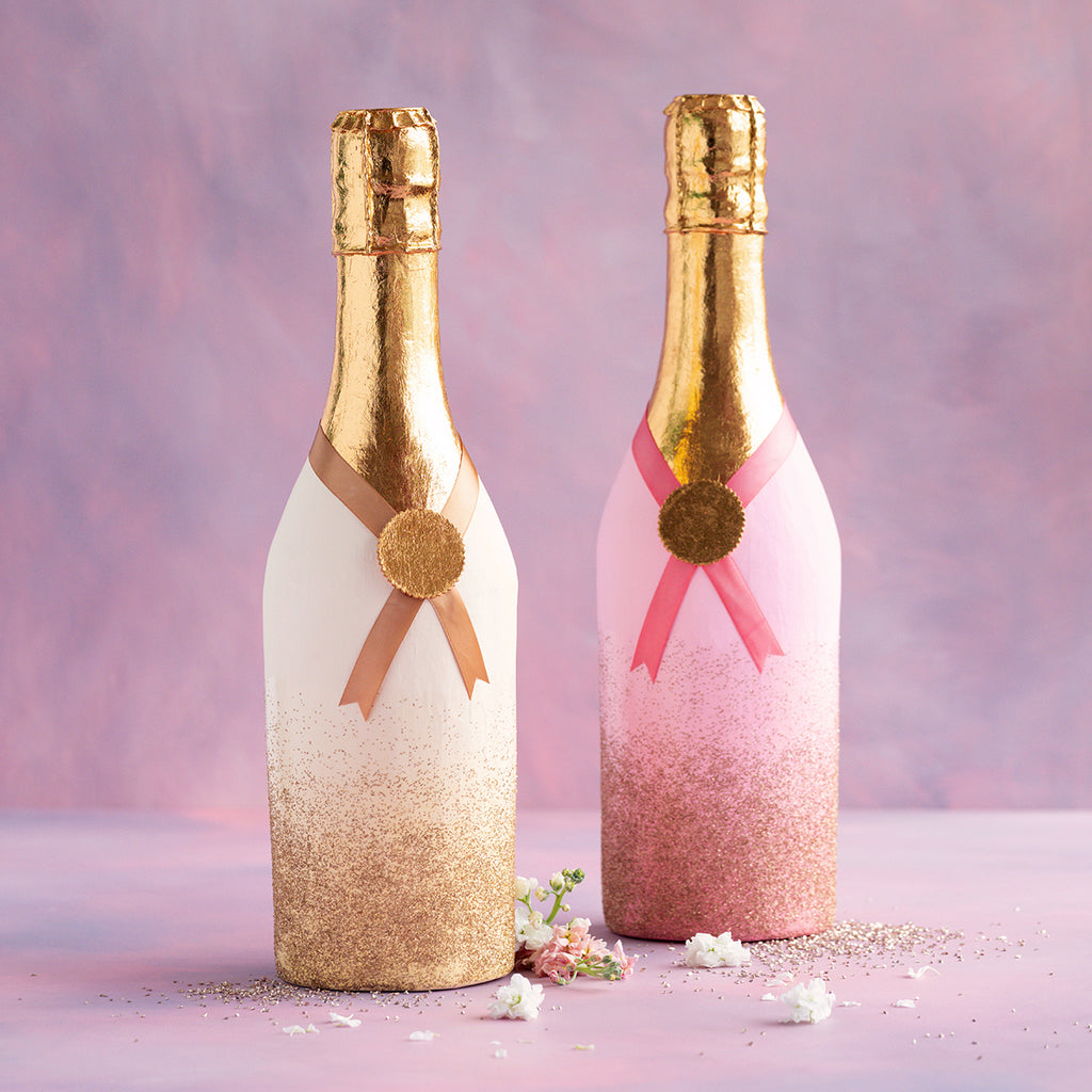 Glitterville Champagne Bottle