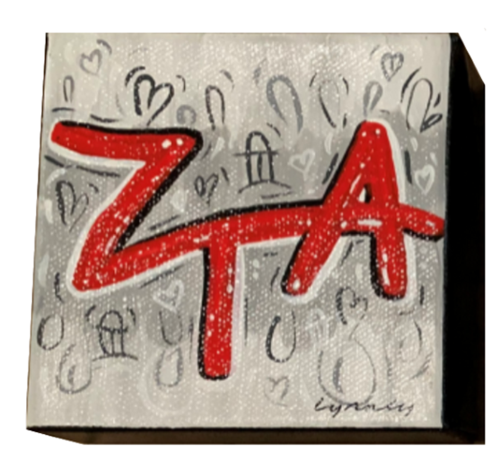Sorority Graffiti Canvas