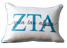 Load image into Gallery viewer, Sorority Large Letter Overlap Pillow
