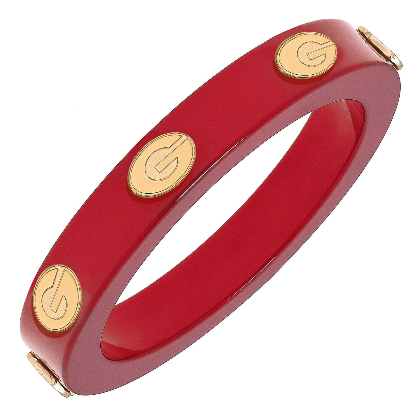 Georgia Bulldogs Resin Logo Bangle in Red