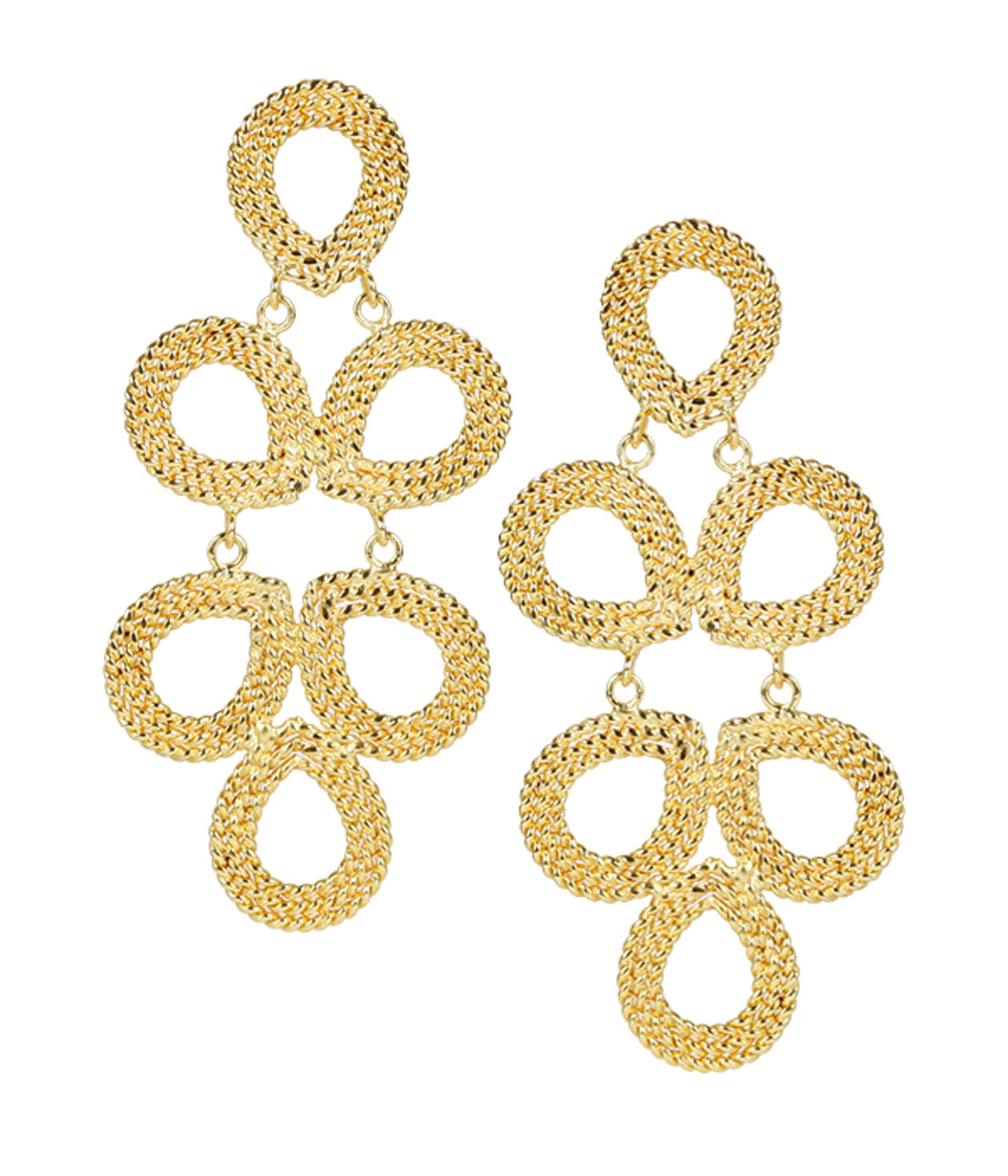 Brushed Ginger Gold Earring