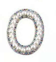 Letter Patches: Pearl & Rhinestone