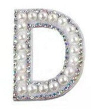 Letter Patches: Pearl & Rhinestone