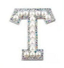 Load image into Gallery viewer, Letter Patches: Pearl &amp; Rhinestone
