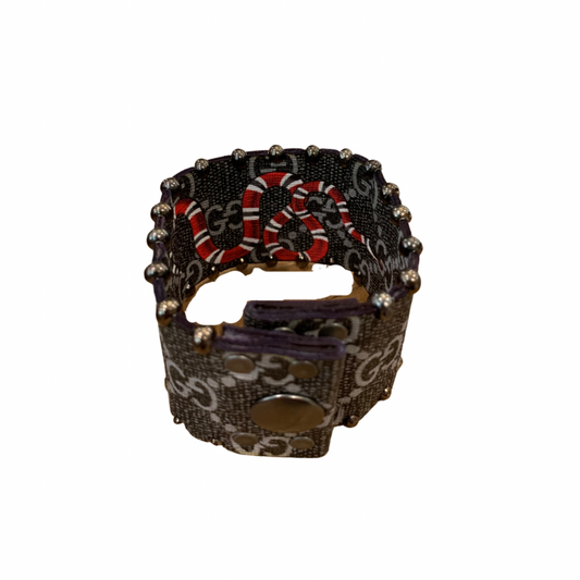 GG Black Red Snake Cuff
