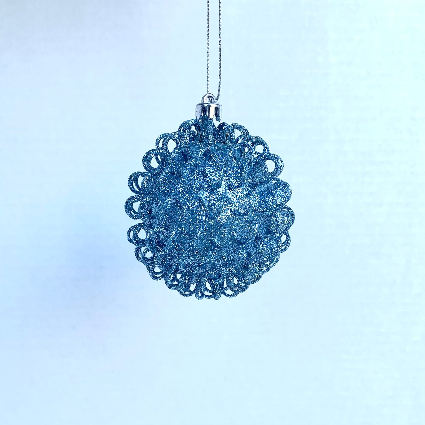Glitter Wire Ball Blue
