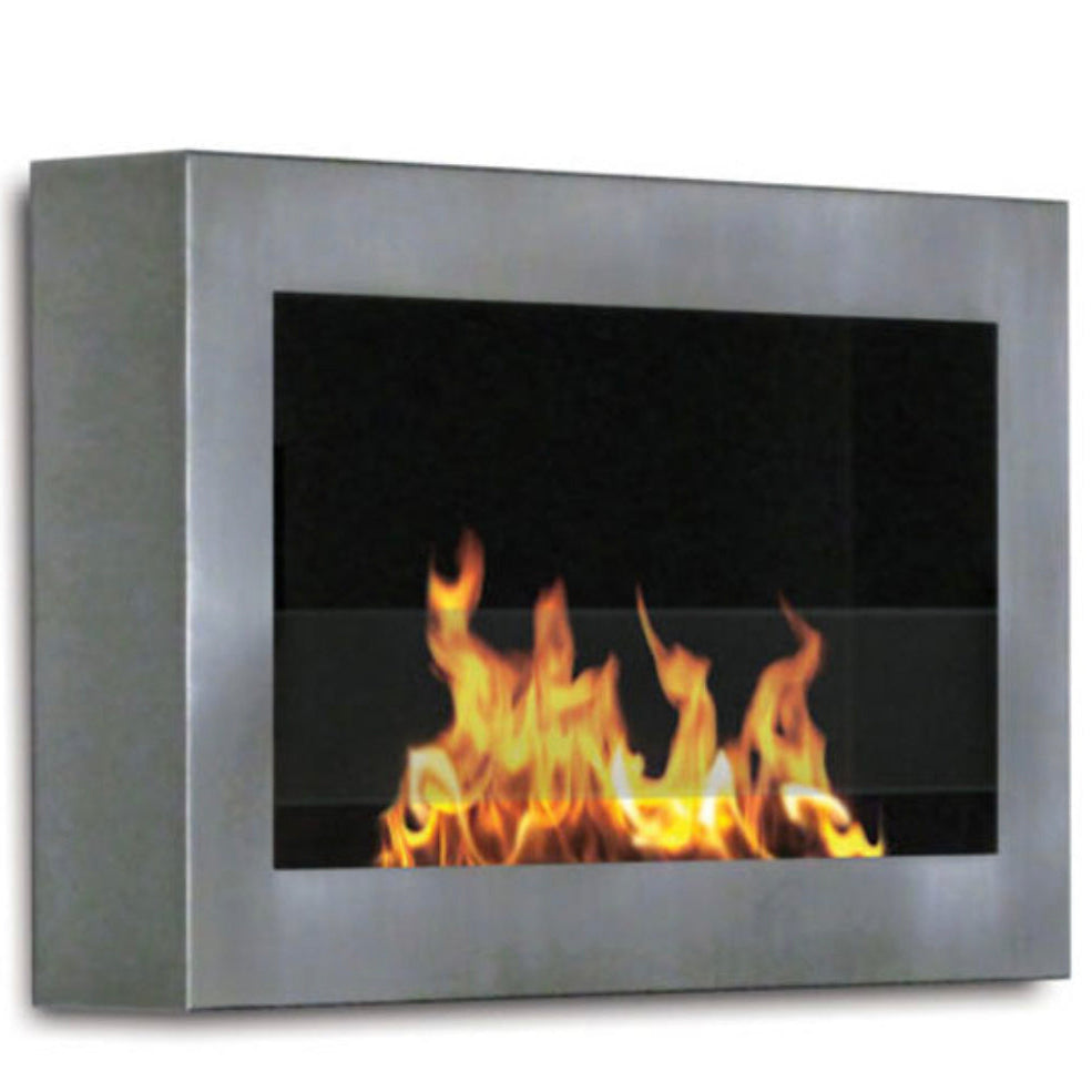 Stainless Wall Mount Fireplace